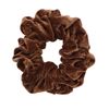 Jumbo Velvet Scrunchy - Light Brown