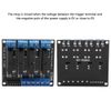 Solid State Relay Module, 4 Channels Solid State Relay Module DC-AC 5V High Level Trigger with Fuse 2A
