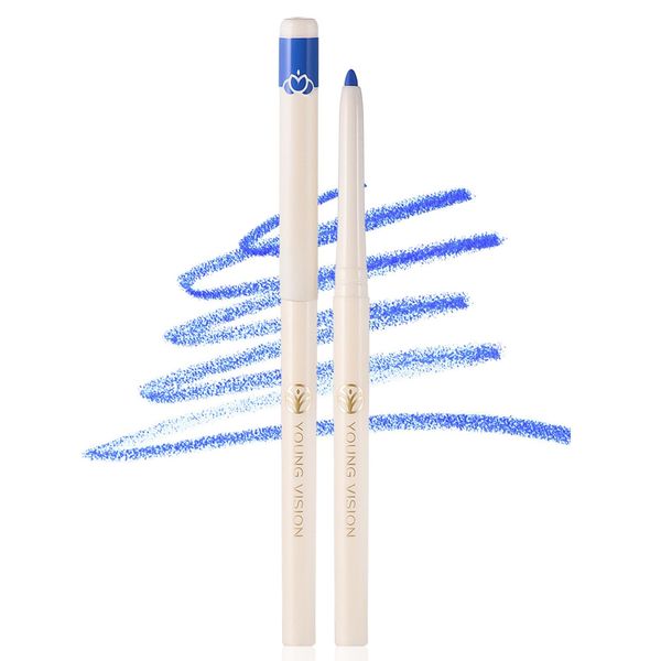 Eyeliner Pen Colored Gel Eyeliner,Waterproof Matte Eyeliner Pencil Not Easy Smudge Intense Long-lasting Colour Rotatable Eye liner Gel Cream Texture Gel Eyeliner Sweat Resistant for Woman(08Royalblue)