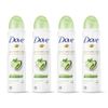 Dove Advanced Care Dry Spray Antiperspirant Deodorant for Women, Cool Essentials, for 48 Hour Protection & Soft, Comfortable Underarms, Green Tea, 3.8 Ounce (Pack of 4)