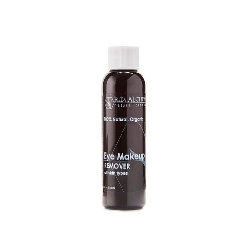 RD Alchemy - 100% Natural & Organic Gentle Eye Makeup Remover for All Skin Types - Wipes Away the Toughest Eye Makeup while Nourishing the Eye Area and Lengthening Lashes