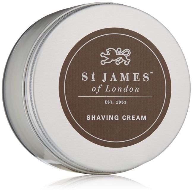 St James of London Sandalwood & Bergamot Shave Cream Jar, 5.07 oz