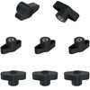 8 PCS Clamping Handle Quick Release Screws Nuts Knobs (M6)