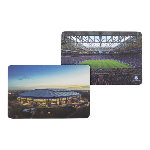 FC Schalke 04 Arena Frühstücksbrettchen 2er Set (one Size, Multi)