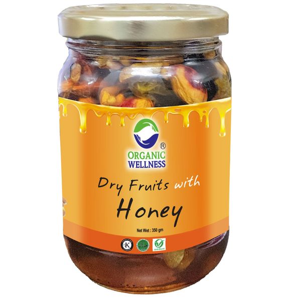 Organic Wellness Dry fruits with Honey 350 Grams Bottle Free Shipping