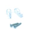 2 Roman Roller Blind Cord Safety Hooks/Retainer With Screws