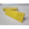 Sunflower Yellow Ceramic Tile Bullnose Backsplash Curved Edge Subway Trim