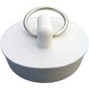 LASCO 02-3209 Hollow Rubber Sink Stopper, White