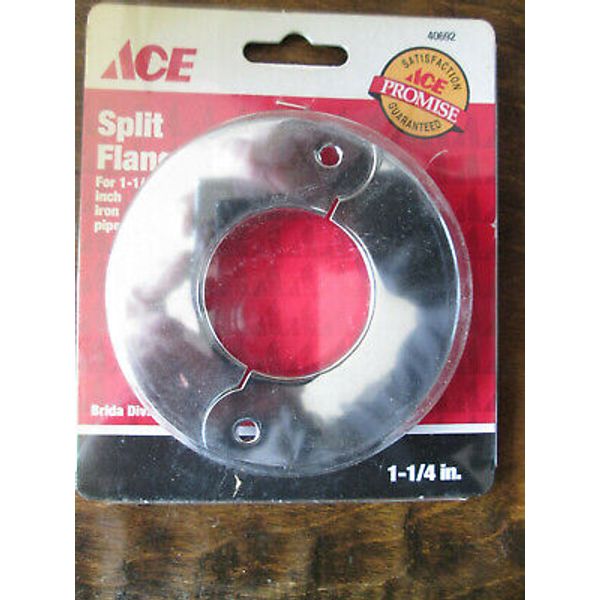 1 1/4" Ace 40692 Split Tube Pipe Flange Chrome