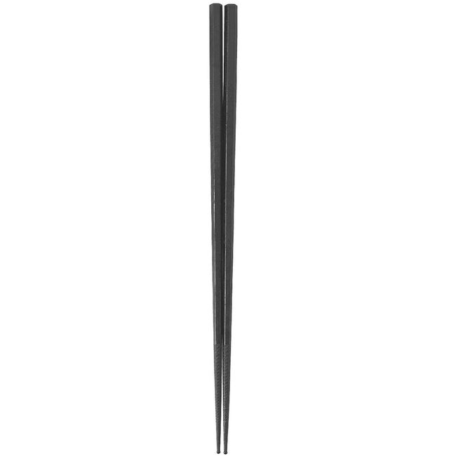 Nagao PM-327 Tsubamesanjo Chopsticks, 11.8 inches (30 cm), Black, Double Embossed, Made in Japan