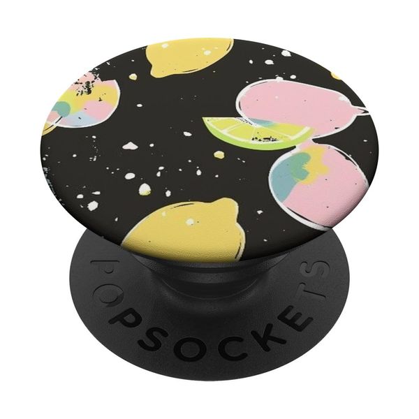 Abstract Pastel Lemon Color Splash PopSockets Swappable PopGrip