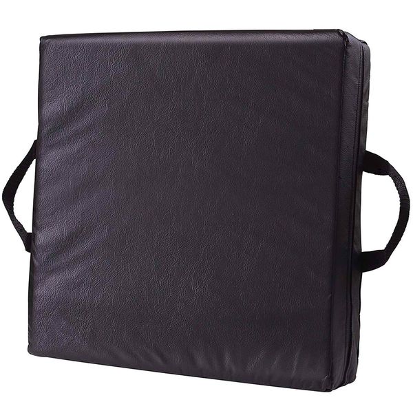 DMI Comfort Seat Cushion for Soft and Firm Support on Wheelchairs, Office Chairs, Dining Chairs and Stadium Seats, Standard Foam, 16 x 16 x 4, Black