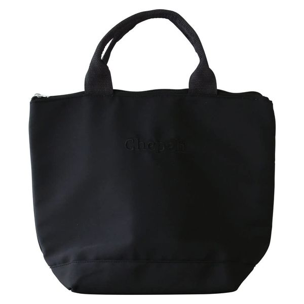 Cold & Warm Simple Logo Tote Bag, Black