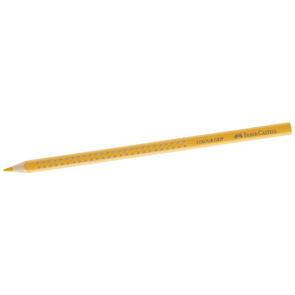 FABER-CASTELL Triangular Colouring Pencil, Colour Grip, Cadmium Yellow