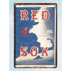 collectible bed 1956 Game Program baseball tin sign
