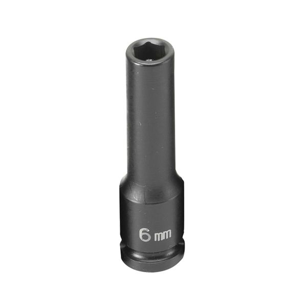 Grey Pneumatic GRE906MDG Impact Socket (1/4" Drive Deep Metric Magnetic - 6mm)