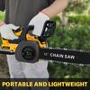 For DEWALT 20V MAX Battery  Compact Brushless 12" Cordless Chainsaw w/2 chain