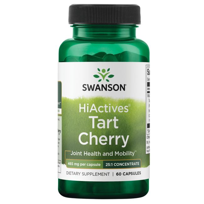 Swanson Hiactives Tart Cherry 465 mg 60 Capsules