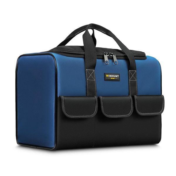 WINHUNT Tool Bag, Multi-pockets Tool Organiser, 600 Denier Blue DIY Tools Bag (35cm)