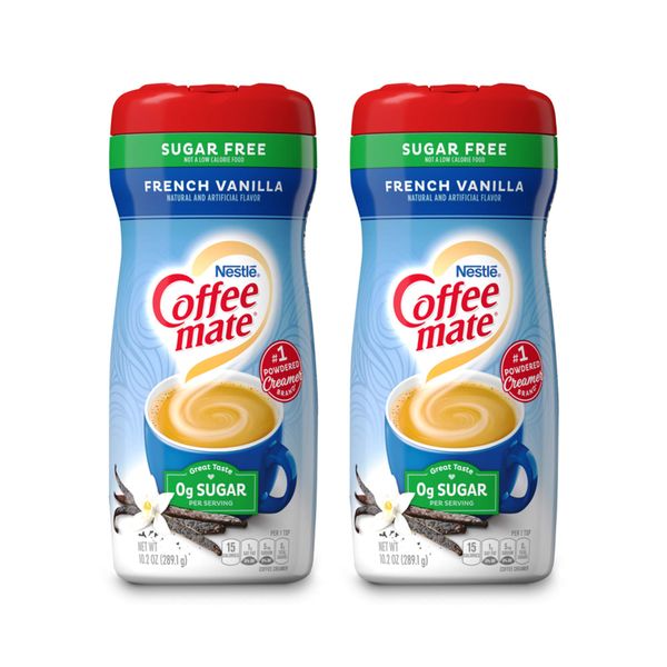 Coffee Mate French Vanilla Sugar Free Coffee Creamer 10.2 Oz (Pack of 2)