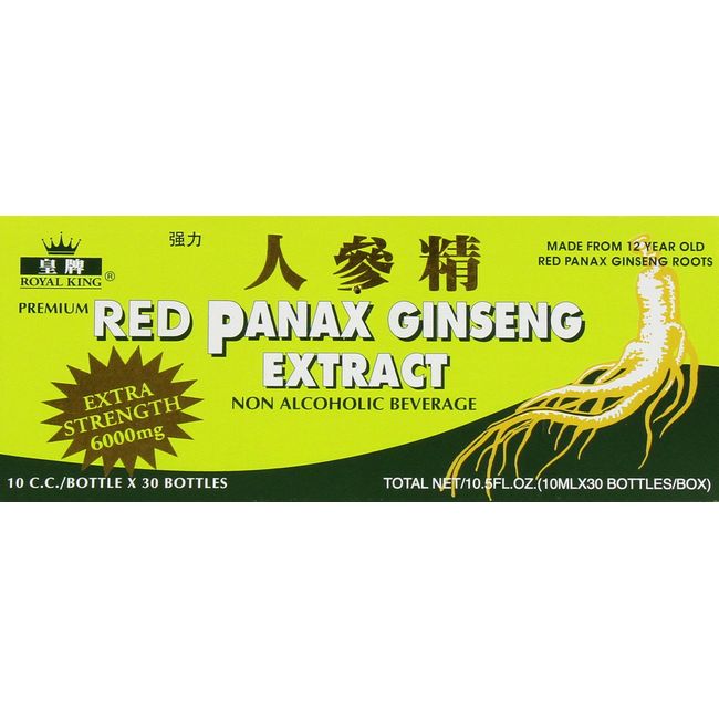 RED PANAX GINSENG EXTRACT 30 BOTTLES (Pack of 6)