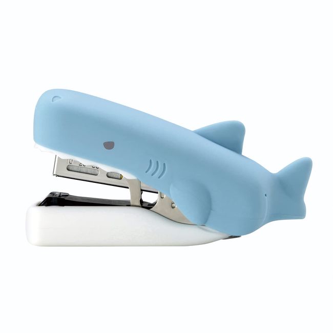 Max HD-10FS/S SH Stapler Silicone Cover, Mizube Creatures Shark Light Blue