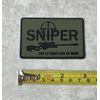 Sniper Out of Sight PVC Patch, Tactical Sniper Morale Gun Hook Backed Patch