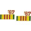 MilitaryBest 67 Vietnam Lapel Pin 2 Pack