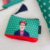 Frida K. Green Vogue Make Up Bag