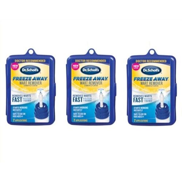 Dr. Scholls Freeze Away Wart Remover 7 Applications Pack Of 3