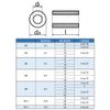 M5 aluminium spacer sleeve