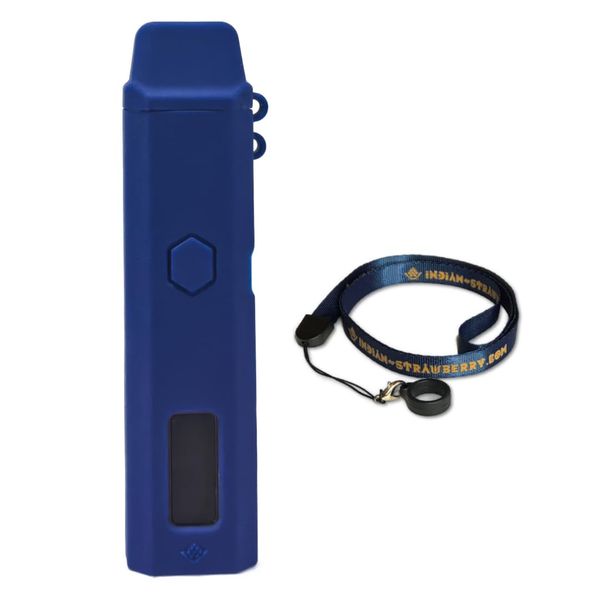 [Indian Strawberry] ZQ XTAL PRO POD Compatible Full Coverage Silicone Case & Neck Strap, blue