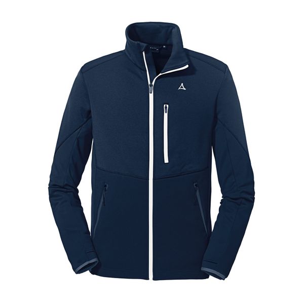 Schöffel Herren Fleece Jacket Lodron M, atmungsaktive Fleecejacke aus 4-Wege-Stretch, Funktionsjacke mit Body-Mapping Technologie und Original ÖSV Logos, navy blazer, 46