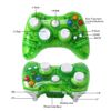 2023 New 2.4GHz Wireless Gamepad Gaming Joypad Controller Built-in with 7-LEDs with Blinking Function Compatible for Xbox 360 - Green