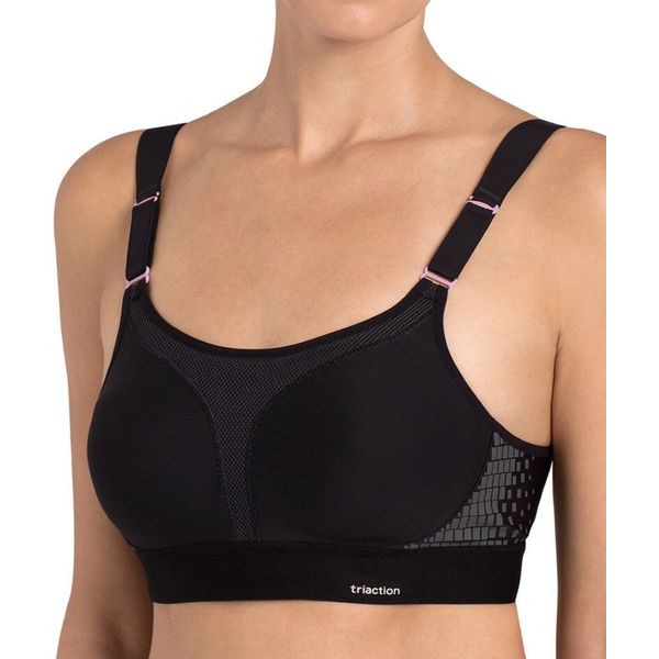 Triumph Damen Triaction Extreme Lite N EX Sports bra non-wired, SCHWARZ, 90E