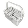 sparefixd Cutlery Basket Complete (Grey) to Fit IKEA Dishwasher