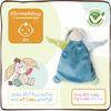NICI Cuddly Blanket Rabbit Small Slit Ear 25 x 25 cm - Cuddle Blanket from 0+ Months - Cuddly Blanket for Babies & Toddlers - Baby Cuddly Toy / Cuddle Blanket - Comfort Blanket for Girls and Boys