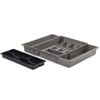 Whitefurze Adjustable Drawer Organizer, Plastic, Silver