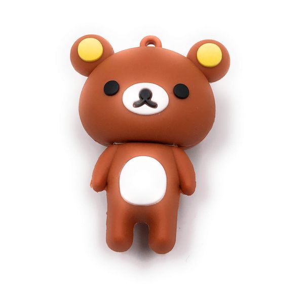 Onwomania Teddy Teddybär mit gelben Ohren süss stehend Funny USB Stick 16 GB USB 3.0 Speicherstick USB-Datenträger