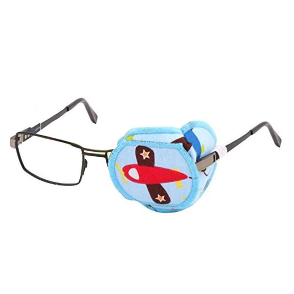 1PCS Pure Cotton Reusable Eye Patch Cartoon Amblyopia Eye Patches for Glasses Treat Lazy Eye and Strabismus for Kids Children,Vision Care Eye Mask (Left Eye)