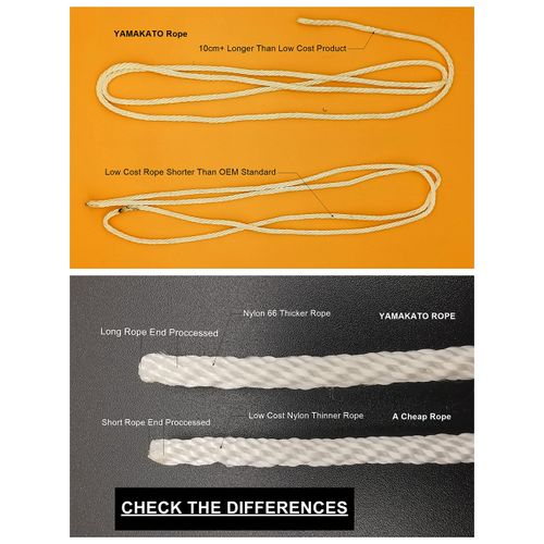 YAMAKATO Predator 212 CT200u GX160 Pull Cord Rope for Honda GX200 GX120 GX240 GX270 Champion Generator 2500 3500 4000 4375 Tiller, Pull Cord for Recoil Starter 4mm 5/32in w/Handle Grip