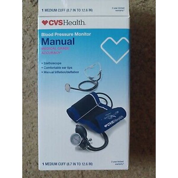 Health Blood Pressure Monitor Manual Medical Grade Accuracy w/ Stethoscope