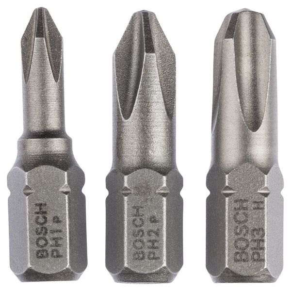 Bosch 2607001752 25 mm Screwdriver Bits (3-Piece)