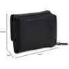 Mariquant Daisy Outline Pattern Mini Wallet, Black, Black