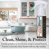 MARBLE COUNTERTOP SEALER STAIN BLOCKER GRANITE, QUARTZ STAINLESS CERAMIC SPRAY