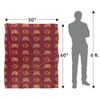 Iowa State University Cyclones Blanket, 50"x60", Logo Pattern, Silky Touch Super Soft Throw