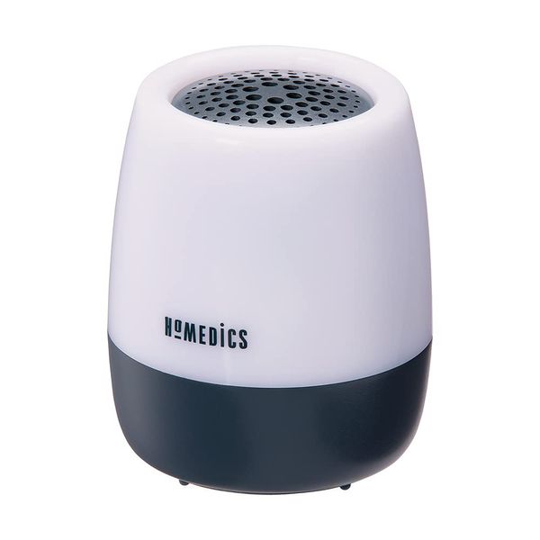 Homedics Traveler SoundSleep White Noise Sound Machine, Small Sound Machine with 6 Relaxing Sounds and Color Changing Night-Light, Portable Sound Therapy for Home, Office, Nursery, Auto-Off Timer