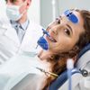 Dental Orthodontic Reverse Pull Headgear Facemask Mascara Adjustable Blue