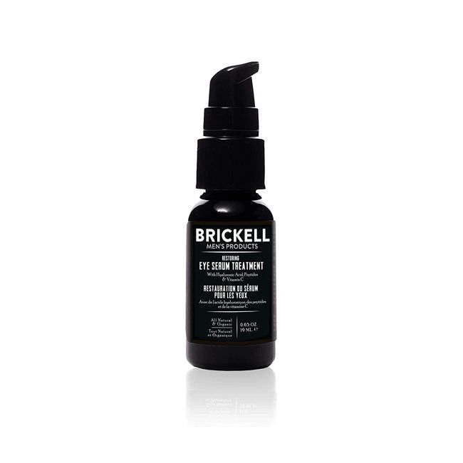 Brickell Men's Dark Circle Under Eye Treatment Serum For Men, Natural and Eye to