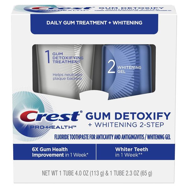 Crest Gum Detoxify Whitening Toothpaste 63 Ounce 2 Step System for Healthier ...